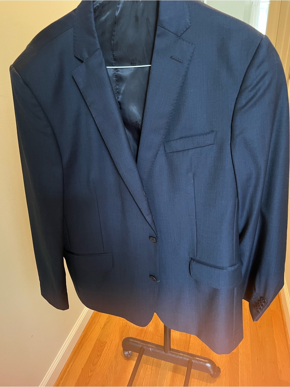 Classic Men's Navy Two-Button Blazer